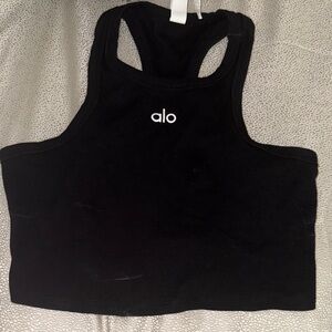 ALO Yoga Black Racerback Tank